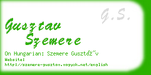 gusztav szemere business card